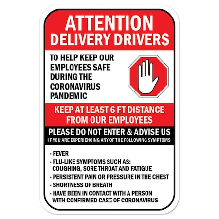 Signmission 7 in Height, Heavy Gauge Aluminum, A-1218-25547, A-1218-25547 A-1218-25547